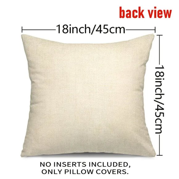 NEW LINEN BLEND BUFFALO CHECK "BLESS THIS NEST" EASTER WREATH PILLOW COVER 18" - Picture 2 of 3